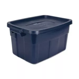 Roughneck Storage Box, 14 Gal, 15.88" X 23.88" X 12.25", Dark Indigo Metallic-UNXRMRT140008
