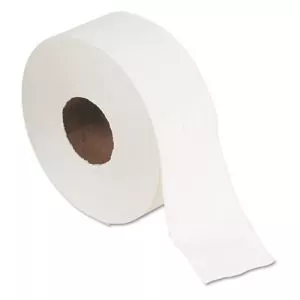 Jumbo Jr. Bath Tissue Roll, Septic Safe, 2-Ply, White, 3.5" x 1,000 ft, 8 Rolls/Carton-GPC13728