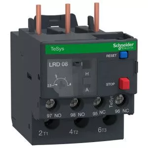 TeSys Deca, thermal overload relay, 2.5 to 4 A, Class 10A-LRD08