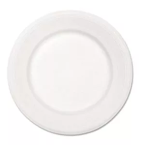 Paper Dinnerware, Plate, 10.5" Dia, White, 500/carton-HUH21217