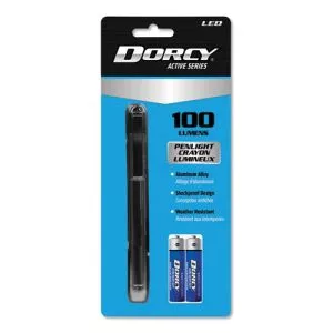 100 Lumen Led Penlight, 2 Aaa Batteries (included), Silver-DCY411218