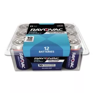 Alkaline D Batteries, 12/pack-RAY81312PPK