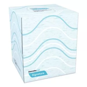 Signature Facial Tissue, 2-Ply, White, Cube, 90 Sheets/box, 36 Boxes/carton-CSDF710
