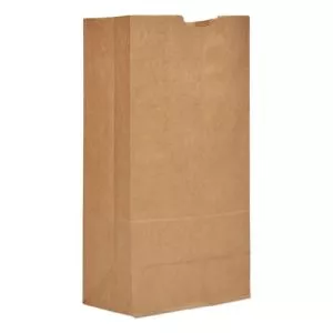 Grocery Paper Bags, 50 lb Capacity, #20, 8.25" x 5.94" x 16.13", Kraft, 500 Bags-BAGGH20