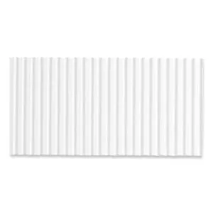 Corobuff Corrugated Paper Roll, 48" X 25 Ft, White-PAC0011011