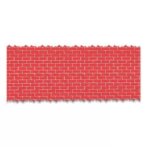 Corobuff Corrugated Paper Roll, 48" X 25 Ft, Holiday Brick-PAC0012511