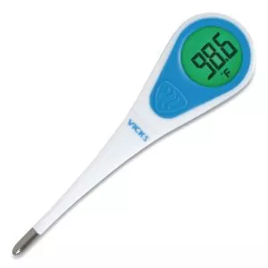 SPEEDREAD DIGITAL THERMOMETER WITH FEVER INSIGHT, WHITE/BLUE-PGCV912US