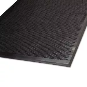 Clean Step Outdoor Rubber Scraper Mat, Polypropylene, 36 X 60, Black-MLL14030500