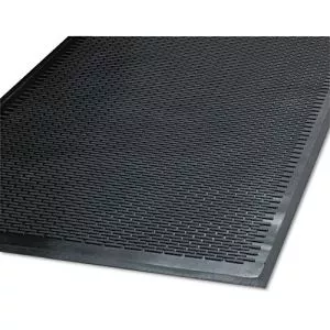 Clean Step Outdoor Rubber Scraper Mat, Polypropylene, 48 X 72, Black-MLL14040600