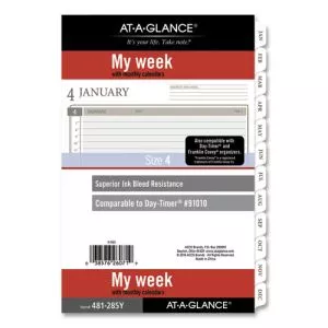 2-Page-Per-Week Planner Refills, 8.5 x 5.5, White Sheets, 12-Month (Jan to Dec): 2024-AAG481285Y21