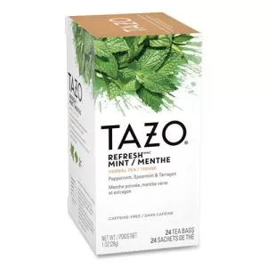 Tea Bags, Refresh Mint, 1 Oz, 24/box-TZO149902
