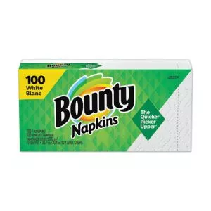 Quilted Napkins, 1-Ply, 12.1 X 12, White, 100/pack, 20 Packs Per Carton-PGC34884