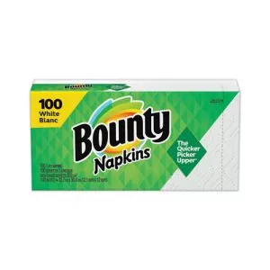 Quilted Napkins, 1-Ply, 12.1 X 12, White, 100/pack-PGC34884PK