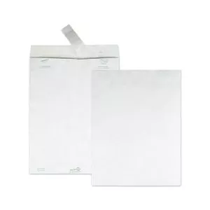 Lightweight 14 lb Tyvek Catalog Mailers, #13 1/2, Square Flap, Redi-Strip Adhesive Closure, 10 x 13, White, 100/Box-QUAR1580