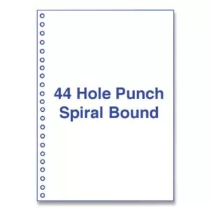 Perforated and Punched Laser Cut Sheets, 44-Hole Side Punched, 20 lb Bond Weight, 8.5 x 11, White, 500/Ream-AIP30774