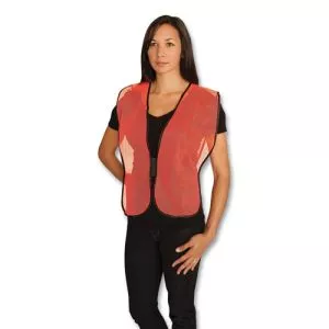Hook and Loop Safety Vest, One Size Fits Most, Hi-Viz Orange-PID3000800OR