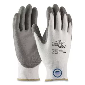 Great White 3gx Seamless Knit Dyneema Diamond Blended Gloves, X-Large, White/gray-PID19D322XL