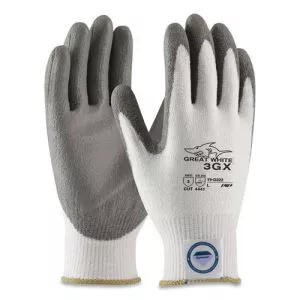 Great White 3gx Seamless Knit Dyneema Diamond Blended Gloves, Large, White/gray-PID19D322L