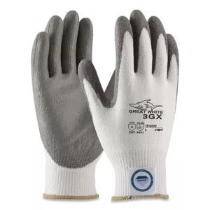 Great White 3gx Seamless Knit Dyneema Diamond Blended Gloves, Medium, White/gray-PID19D322M