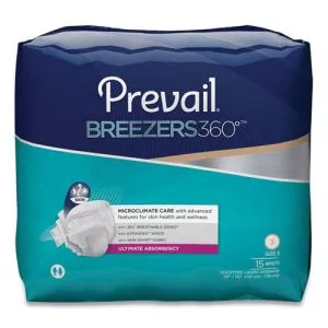 Breezers360 Degree Briefs, Ultimate Absorbency, Size 3, 58" To 70" Waist, 60/carton-PVLPVBNG014