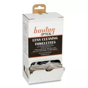 Optical Lens Cleaning Towelettes, Individually Wrapped In Dispenser Box, 100/box-BOU252LCT100