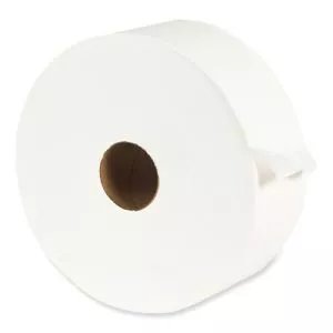 1-Ply Jumbo Bathroom Tissue, Septic Safe, White, 3.55" x 3,000 ft, 6 Rolls/Carton-APAJ1021