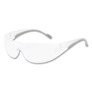 zenon z12r rimless optical eyewear with 3-diopter bifocal reading-glass design, scratch-resistant, clear lens, clear frame-PID250270030