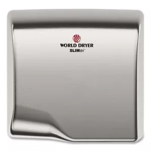 SLIMDRI HAND DRYER, 110-240 V, 13.87 X 13 X 7, BRUSHED STAINLESS STEEL-WRLL973A