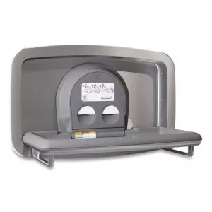 Baby Changing Station, Recessed Horizontal Mount, 37.06 X 21.63, Gray-BOBKB310SSRE