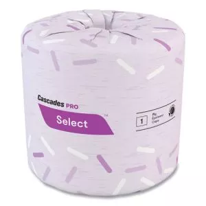 Select Standard Bath Tissue, 1-Ply, White, 1,210/Roll, 80 Rolls/Carton-CSDB150