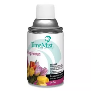 Premium Metered Air Freshener Refill, Spring Flowers, 5.3 Oz Aerosol Spray, 12/carton-TMS1042712
