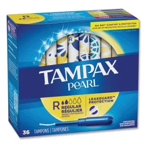 Pearl Tampons, Regular, 36/box, 12 Box/carton-PGC71127