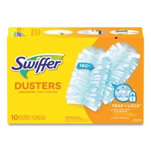 Refill Dusters, Dust Lock Fiber, Light Blue, Unscented, 10/box, 4 Box/carton-PGC21459CT
