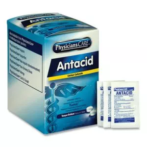 Antacid Calcium Carbonate Medication, Two-Pack, 50 Packs/box-ACM90089
