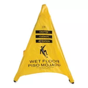 Pop Up Safety Cone, 3 X 2.5 X 20, Yellow-FAO220SC