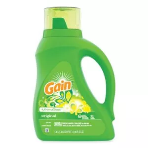 Liquid Laundry Detergent, Gain Original Scent, 46 Oz Bottle, 6/carton-PGC55861