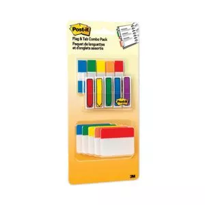 Flags And Tabs Combo Pack, Assorted Primary Colors, 230/pack-MMM686XLP
