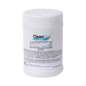 CleanCide Disinfecting Wipes, 1-Ply, 6.5 x 6, Fresh Scent, White, 160/Canister, 12 Canisters/Carton-WXF3130C160CT