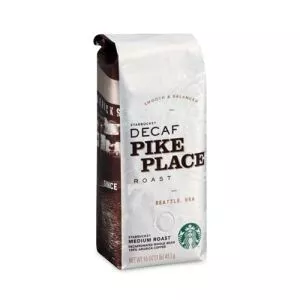 Whole Bean Coffee, Decaffeinated Pike Place Roast, 1 lb Bag, 6/Carton-SBK11015640CT
