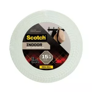 Permanent High-Density Foam Mounting Tape, Holds Up To 2 Lbs, 0.75" X 38 Yds, White-MMM110MR
