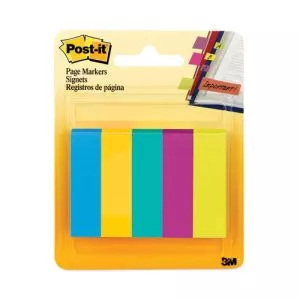 Page Flag Markers, Assorted Colors,100 Flags/pad, 5 Pads/pack-MMM6705AU