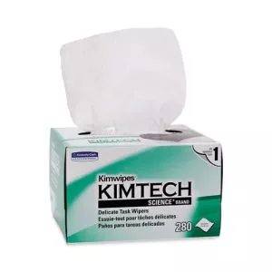Kimwipes, Delicate Task Wipers, 1-Ply, 4.4 x 8.4, Unscented, White, 286/Box-KCC34155