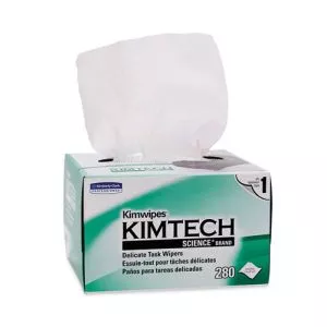 Kimwipes, Delicate Task Wipers, 1-Ply, 4.4 x 8.4, Unscented, White, 286/Box, 60 Boxes/Carton-KCC34155CT