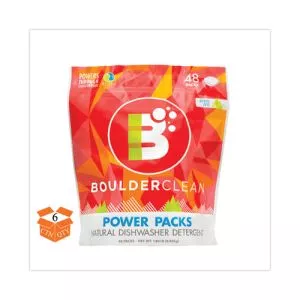 Dishwasher Detergent Power Packs, Citrus Zest, 48 Tab Pouch, 6/carton-BCL003663CT