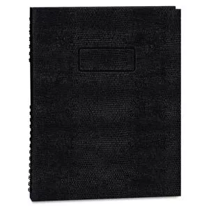 EcoLogix NotePro Executive Notebook, 1-Subject, Medium/College Rule, Black Cover, (100) 11 x 8.5 Sheets-REDA10200EBLK