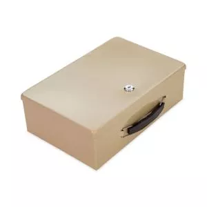 Heavy Duty Fire Retardant Box, 1 Compartment, 12.75 x 8.25 x 4, Sand-CNK500123