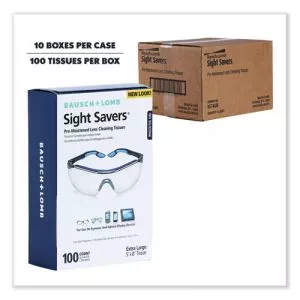 Sight Savers Premoistened Lens Cleaning Tissues, 8 x 5, 100/Box, 10 Box/Carton-BAL8574GMCT