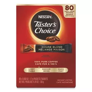 Taster's Choice Stick Pack, House Blend, 80/box-NES15782
