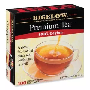 Single Flavor Tea, Premium Ceylon, 100 Bags/box-BTC00351