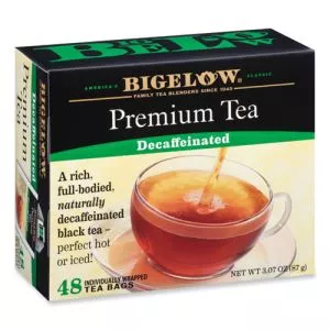 Single Flavor Tea, Decaffeinated Black, 48 Bags/box-BTC00356